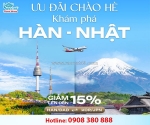 Asiana airlines ưu đãi vé chào hè đi nhật & hàn