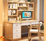 Bàn học sinh gỗ cao su ghép hiện đại, thanh lịch