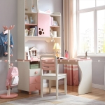 Bàn học trẻ em gỗ công nghiệp mdf chữ l dễ thương