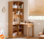 Bàn học trẻ em gỗ sồi chữ l đa năng, thanh lịch