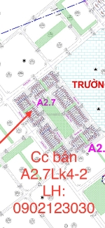 Bán liền kề khu đô thị thanh hà a2.7 lk04-02 nhìn vườn hoa, dt 90m, đường 14 m,