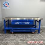 Bàn nguội cơ khí di động ally qt-bnnh – giải pháp bàn thao tác nâng hạ tối ưu cho xưởng sản xuất
