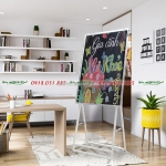 Bảng chân xếp mặt bảng đa năng viết phấn greenlam