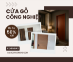 Báo giá cửa gỗ công nghiệp tại tân an mdf, hdf
