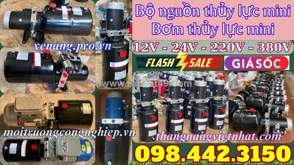 Bộ nguồn thủy lực mini 12v - 24v - 220v - 380v