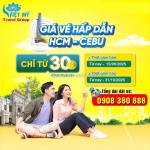 Cebu pacific ưu đãi giá vé từ tphcm-cebu chỉ từ 30 usd