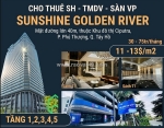 Cho thuê shophouse 5 tầng sunshine golden river tây hồ. giá 35 triệu