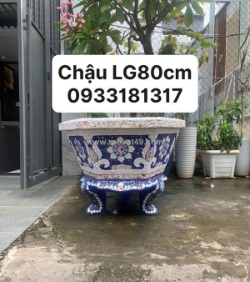 Cơ sở chậu hoa thế sơn - chậu hoa dán sành sứ - chậu khảm sành - cẩn miễng