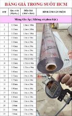 Công ty sản xuất màng nhựa pvc dẻo trong suốt giá tốt