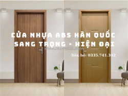 Cửa nhựa abs hàn quốc sang trọng – hiện đại
