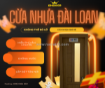 Cửa nhựa đài loan tại tân an chống nước, chống mối mọt, giá rẻ