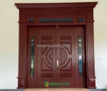 Cửa thép vân gỗ - giá tốt, cổ điển