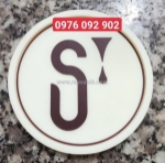 Đế lót ly nhựa dẻo, lót ly cao su in logo giá rẻ,093 778899 2
