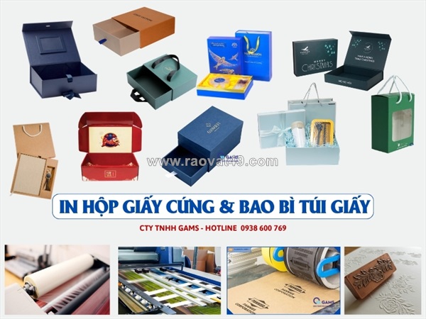 Dịch vụ in ấn và sản xuất hộp quà tặng thiết kế riêng theo yêu cầu