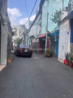 Nhà mới 2tầng cách mặt tiền 15m hẻm thẳng xe hơi ngủ nhà sổ vuông m250 gía 8,5