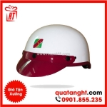 Nón bảo hiểm 1/2 đầu ngân hàng agribank trắng