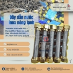 Ống cấp nước inox nóng lạnh, dây dẫn nước inox 304, dây mềm inox dẫn nước vòi chậu