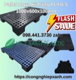 Pallet nhựa 1100x1100x150 mm, loại 3 thanh - cty việt xanh