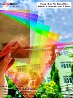 Phân phối màng nhựa pvc trong màu nhiều màu giá rẻ tại long an