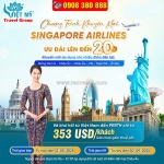 Singapore airlines khuyến mãi ưu đãi lên đến 20%