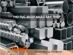 Thủ tục nhập khẩu sắt thép
