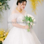 Thuê váy cưới bigsize tròn xinh rạng rỡ ngày trọng đại