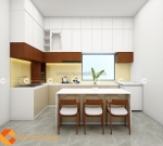 Tủ bếp gỗ công nghiệp mdf chuẩn hiện đại, chuẩn tiện nghi