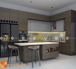 Tủ bếp mdf thiết kế hiện đại