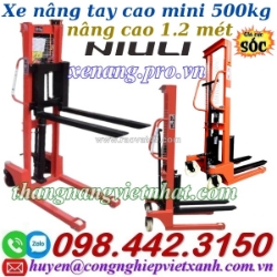Xe nâng cao mini 500kg nâng cao 1200mm a0.5t/1.2m – niuli