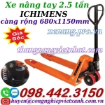 Xe nâng tay 2.5 tấn càng rộng xt680-1150-2.5t ichimens