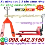 Xe nâng tay thấp 2.5 tấn càng rộng ac25m - niuli