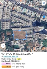 Bán 4500m² đất full thổ cư đường nguyễn bình,phú xuân,nhà bè, giá 110 tỷ