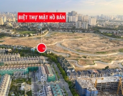Bán biệt thự mặt hồ k7 ciputra – nhà còn thô. mặt tiền 12m. giá 167 tỷ