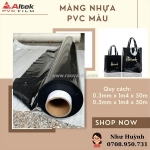 Bán màng nhựa pvc dẻo trong suốt - màu đen