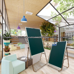 Bảng flipchart viết phấn từ hàn quốc chân xếp