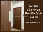 Báo giá cửa nhựa abs hàn quốc giá rẻ