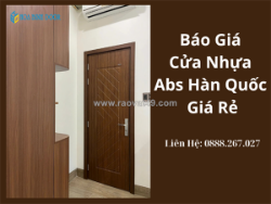 Báo giá cửa nhựa abs hàn quốc giá rẻ