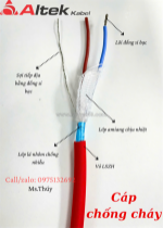 Cáp chống cháy, chống nhiễu altek kabel 2c x (0,75-1-1,5 -2)mm