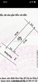 Cc càn bán 121m đất full thổ cư ngay cạnh trường học mặt đường kd giá rẻ
