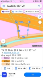 Chưa tới 2 triệu/m2  sở hữu gần 40m mặt tiền đường chính long giao - bảo bình