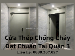 Cửa thép chống cháy đạt chuẩn tại quận 3