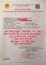 Đất siêu đẹp - giá đầu tư-  cần bán lô đất tại  phường đức thuận , thị xã hồng