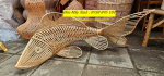 Đèn mây hình cá ,đèn decor hình cá,đèn handmade hình cá