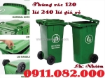 Giá rẻ thùng rác nhựa 120l 240l 660l- thùng rác màu xanh, cam, vàng- lh 0911082000