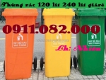 Giảm giá thùng rác nhựa- giá rẻ thùng rác 120l 240l, thùng rác y tế- lh 0911082000