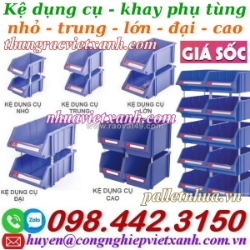 Kệ dụng cụ - khay phụ tùng - khay nhựa xếp tầng