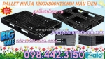 Pallet nhựa 1200x800x120mm màu đen hàng mới