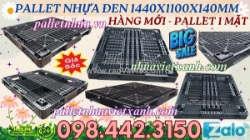 Pallet nhựa 1440x1100x140mm màu đen hàng mới