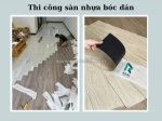 Sàn nhựa giả gỗ bóc dán 2mm có chịu nước không?