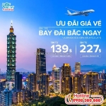 Starlux airlines ưu đãi vé đi đài bắc chỉ từ 139 usd